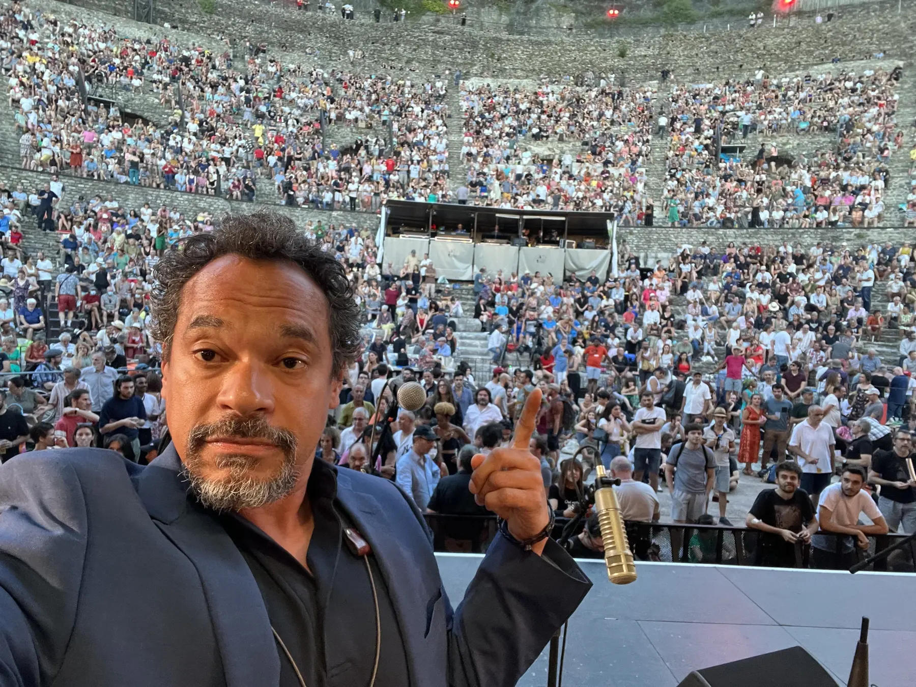 Jay Rodriguez Sierra on stage at Jazz &agrave; Vienne, France, July 13, 2022.